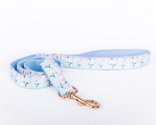 Smycz "Geometric Birds Blue"