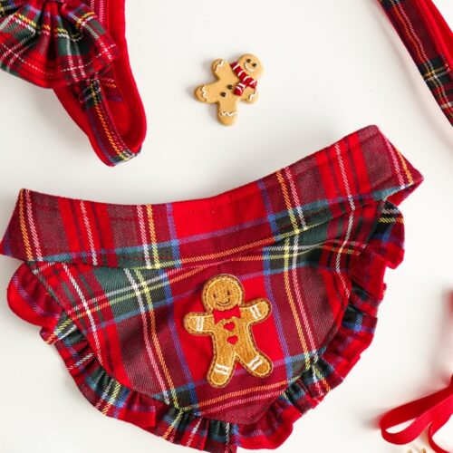 apaszka z ciastkiem puppymour świąteczna