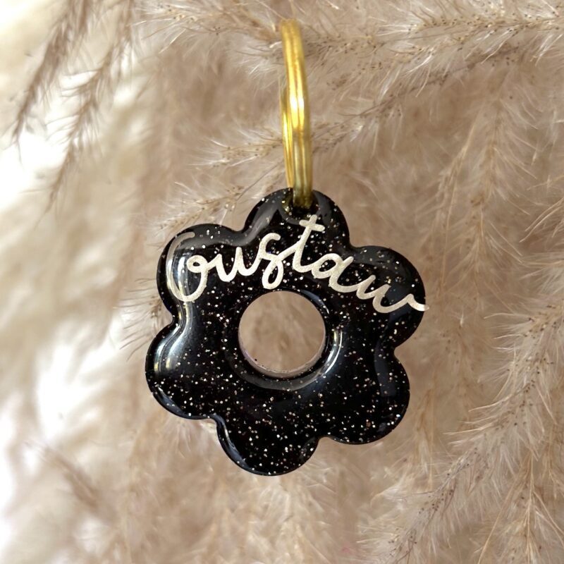 Adresówka "Black Shine Flower"