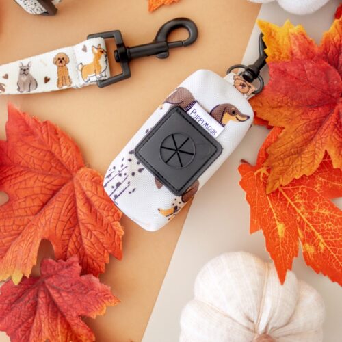 rzut na pierwszy plan etui na kupoworki woof od puppymour