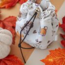 Woreczek spacerowy z motywem piesków – wnętrze