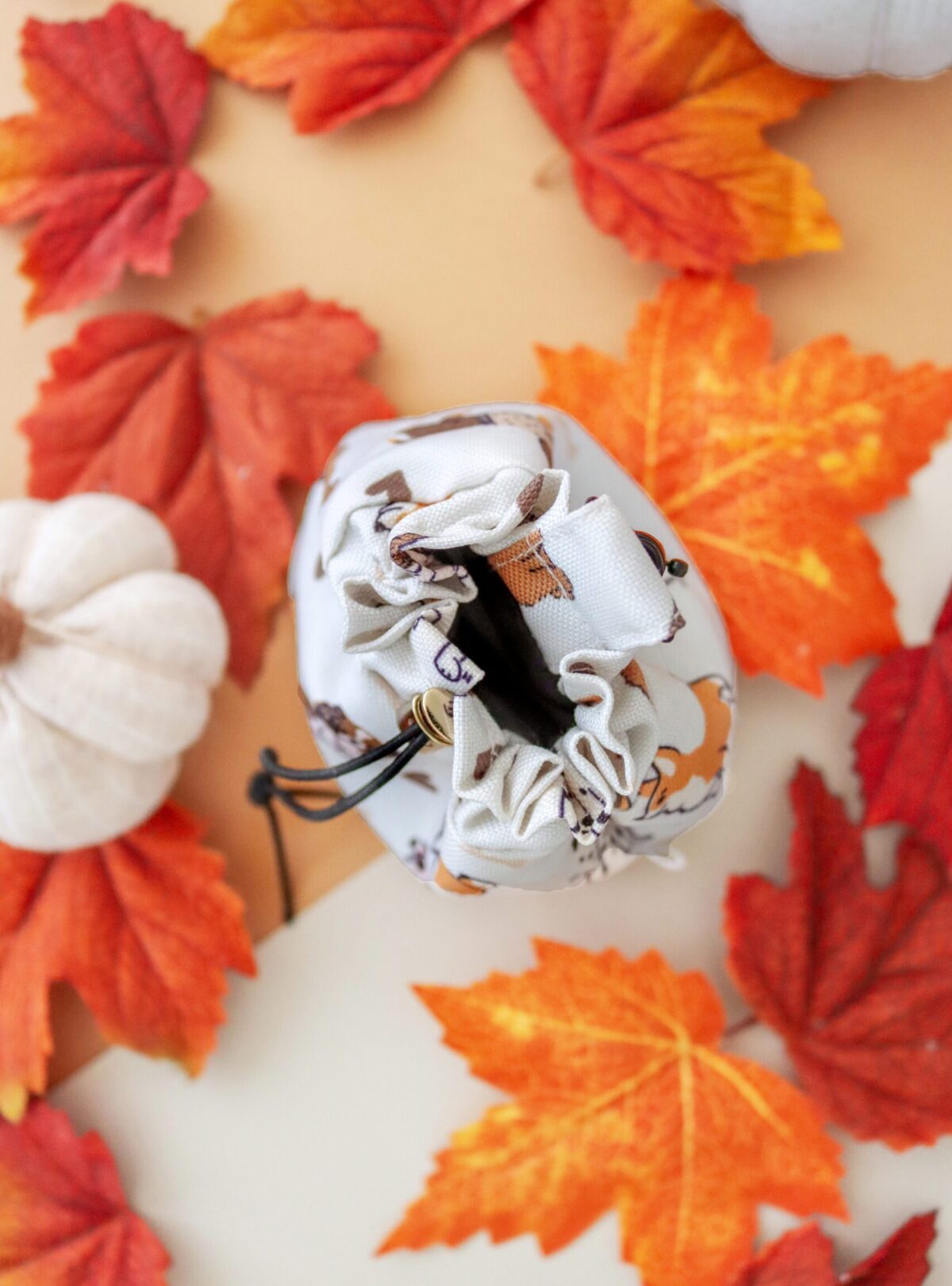 Szczegóły woreczka spacerowego – kieszenie i uchwyt na woreczki na odchody