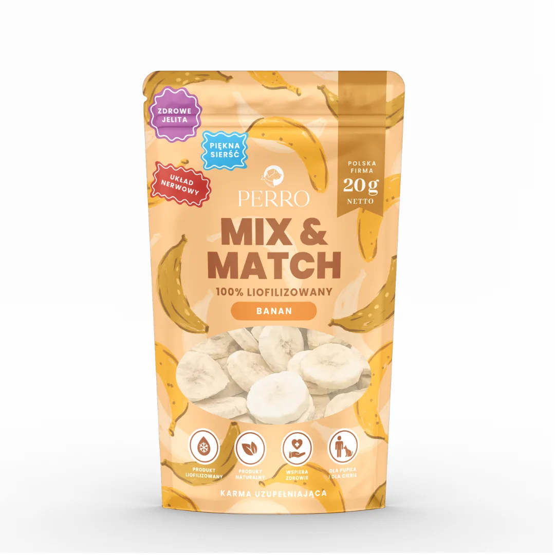 MIX & MATCH Banan Przysmaki liofilizowane 20g