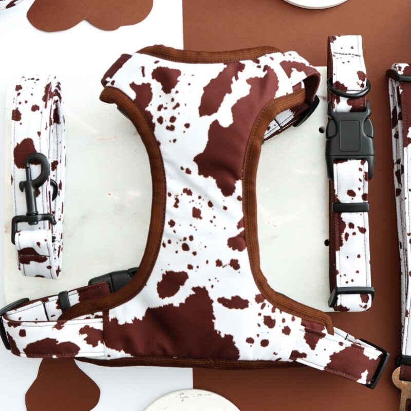 szelki bezuciskowe Puppy Cow w krowi wzór – Puppymour