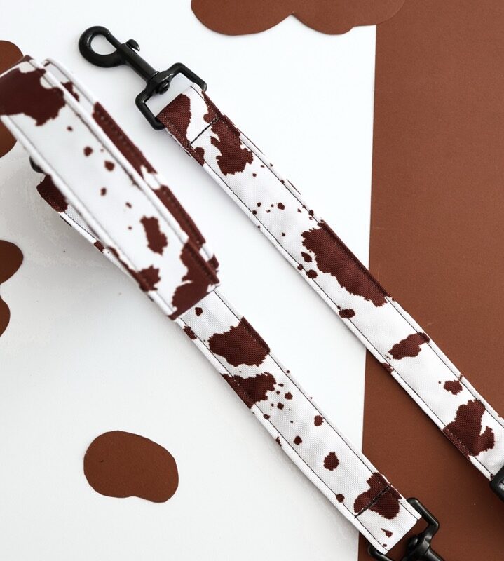 smycz klasyczna Puppy Cow w krowi wzór – Puppymour