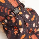 ciepła kurtka dla psa Brown Autumn szyta na wymiar