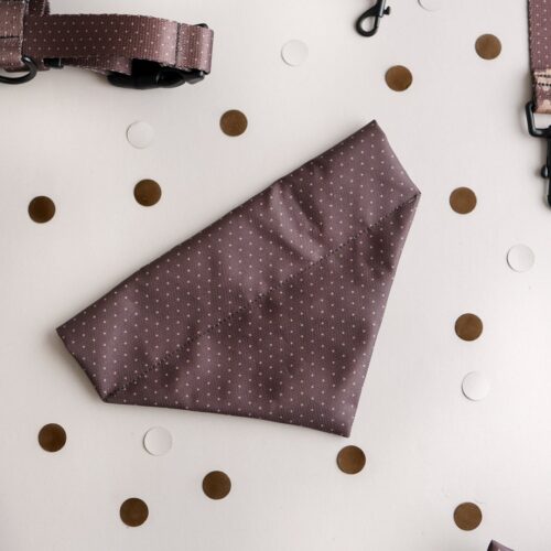 stylowa apaszka dla psa brown dots puppymour