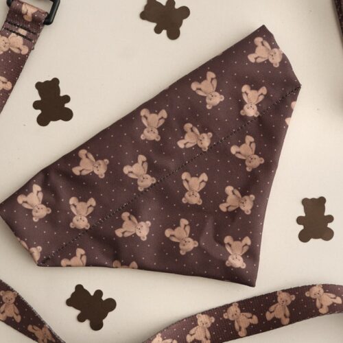 apaszka dla psa brown teddy bear puppymour