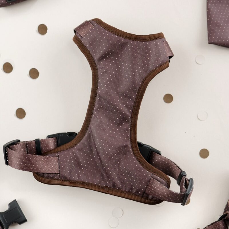 szelki bezuciskowe brown dots puppymour