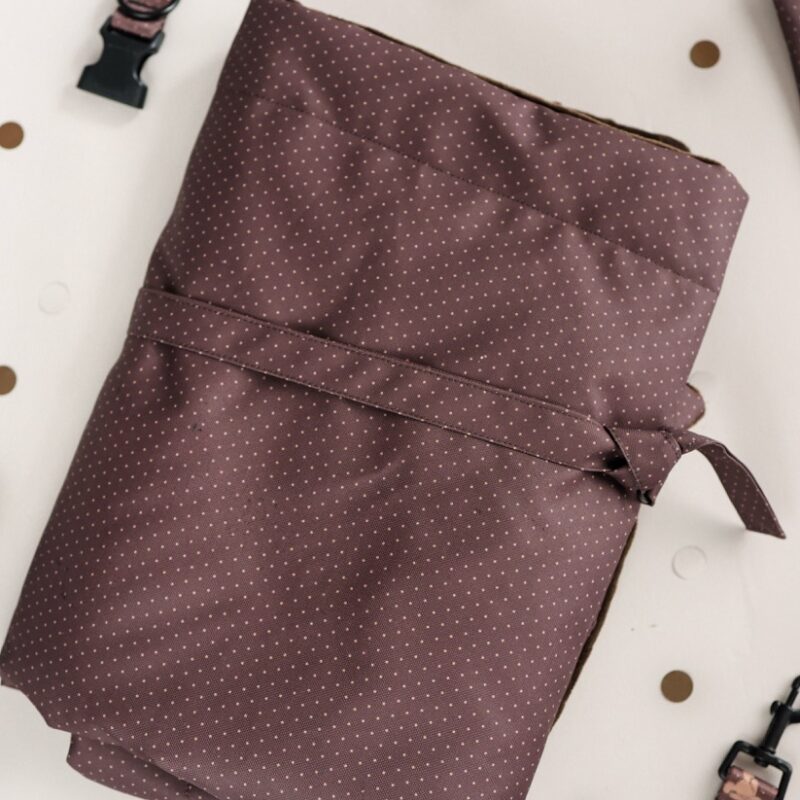 premium mata spacerowa puppymour brown dots